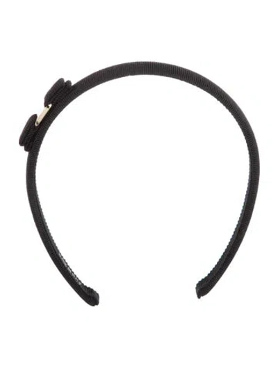 Pre-owned Ferragamo Hair Accessoires Headband In Black