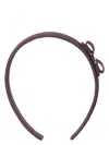 Ferragamo Vara Bow Headband In Purple
