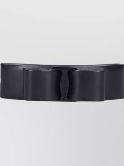 Ferragamo Hair Bow Detail Accessories Collection In Black
