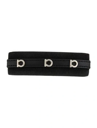 Pre-owned Ferragamo Hair Clip In Black