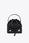 Ferragamo Black Crossbody Bag With Adjustable And Removable Shoulder Strap And One Top Flat Handle In Grained  In Black
