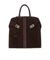 Ferragamo Hug Tote Bag In Brown