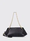 Ferragamo Folded Calfskin Shoulder Bag In Black