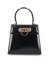 Ferragamo Iconic Top Handle Shoulder Bag In Negro