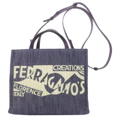 Pre-owned Ferragamo Handbag () In Blue