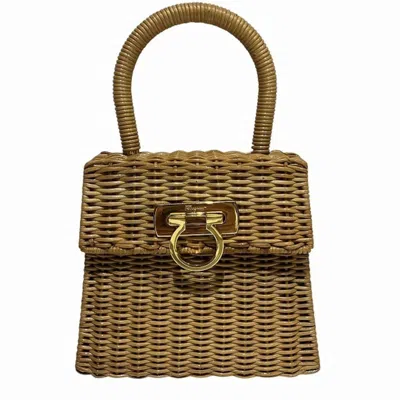 Pre-owned Ferragamo Handbag () In Sand