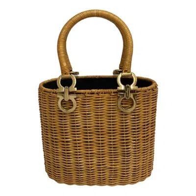 Pre-owned Ferragamo Handbag Tote Bag () In Beige