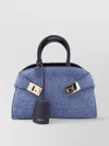 Ferragamo Handbag With Structured Shape And Detachable Strap