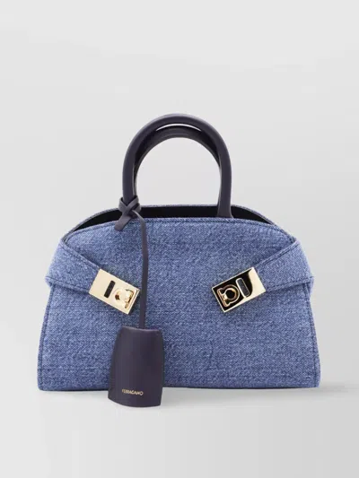 Ferragamo Handbag With Structured Shape And Detachable Strap