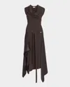 Ferragamo Viscose Stretch Cady Long Dress