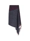 Ferragamo Asymmetrical Skirt In Blue