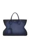 Ferragamo Handle Shoulder Bag In Blue