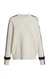 Ferragamo Hardware-detailed Knit Wool Sweater In White