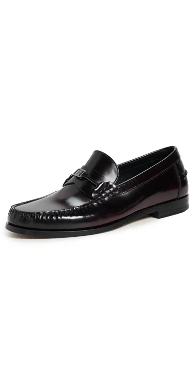 Ferragamo Harry Leather Loafers Cordovan