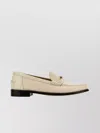 Ferragamo Harry Leather Loafers Hardware Toe In White