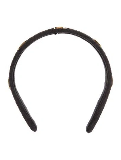 Pre-owned Ferragamo Headband In Black