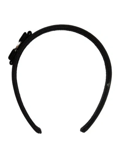 Pre-owned Ferragamo Headband In Black