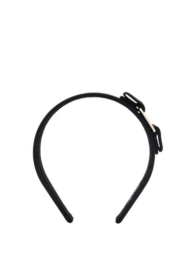 Ferragamo Headband In Black