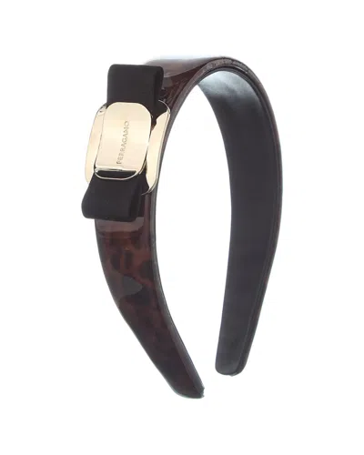 Ferragamo Headband In Brown