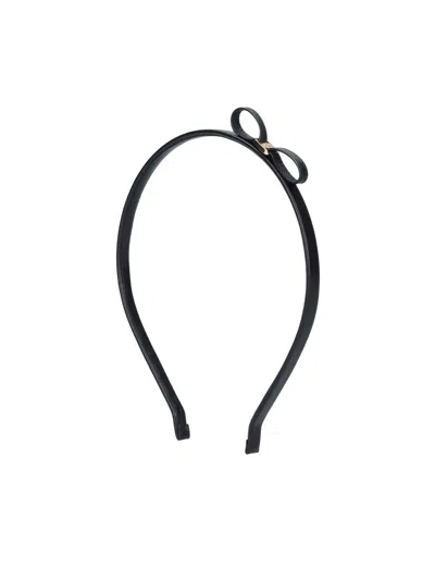 Ferragamo Headband "mini Bow" In Black
