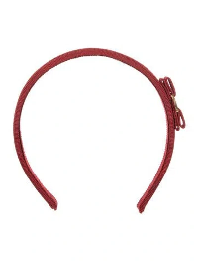 Pre-owned Ferragamo Headband In Red