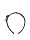 Ferragamo Black Fabric Hairband In Brown