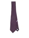 Ferragamo Hearts-print Silk Tie In Multi