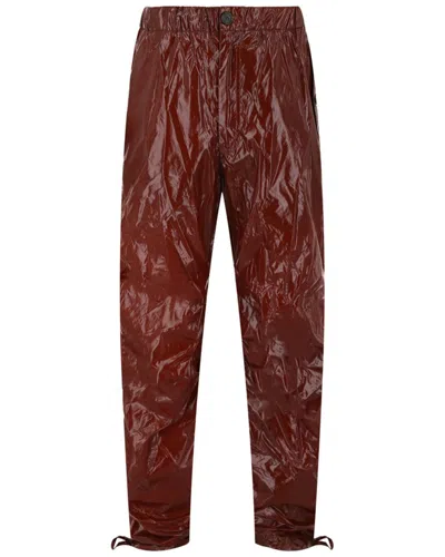 Ferragamo Heat-sensitive Pant In Burgundy