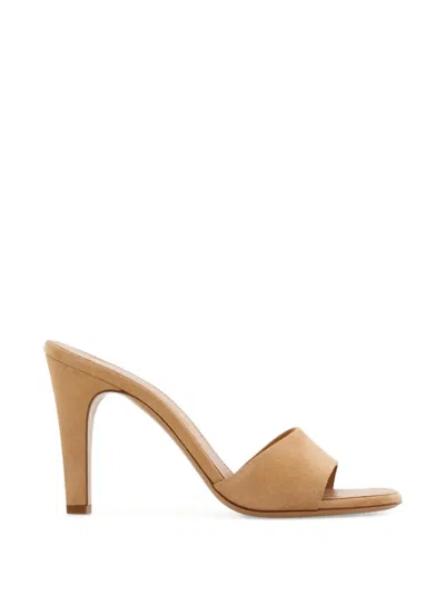 Ferragamo Heel Sandals In Brown