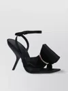 Ferragamo Heel Sandals With Bow Detail And Open Toe