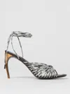 Ferragamo Heeled Sandals In Gray