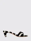 Ferragamo Sandals Open Toe Textured Finish Zebra Pattern In Multi