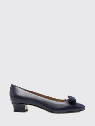 Ferragamo Heeled Sandal Woman Color Navy