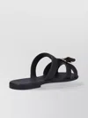 Ferragamo Heeled Sandals With Metallic Accent And Open Toe