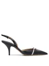Ferragamo Gylla 70 Leather Slingback Pumps