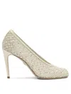 Ferragamo Sand Mesh Sol 95 Pumps In Multi