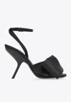 Ferragamo Heel Sandals With Bow Detail And Open Toe In Black