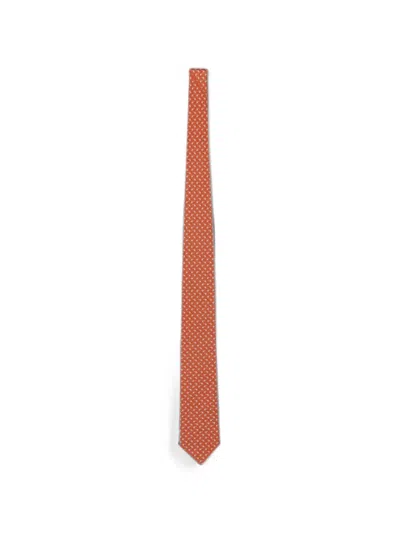 Ferragamo Helicopter-print Silk Tie In Pattern
