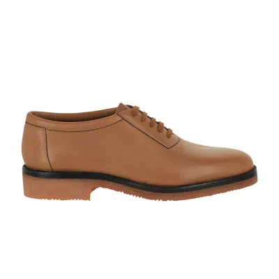 Pre-owned Ferragamo Heros Oxford 'camel' | Tan | Men's Size 7 In Brown