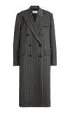 Ferragamo Herringbone Stretch-wool Coat In Stripe