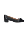 Ferragamo High Heel Pumps With Pointed Toe In Black