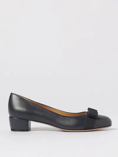 FERRAGAMO PUMPS FERRAGAMO WOMAN COLOR BLUE,H31146009