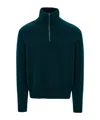 Ferragamo High Neck Cashmere Pullover In Green