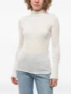 Ferragamo Long Sleeves Round-neck In White