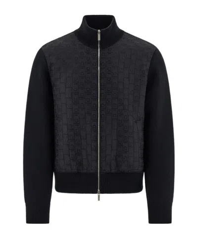Ferragamo High-necked Casual Jacket In Black