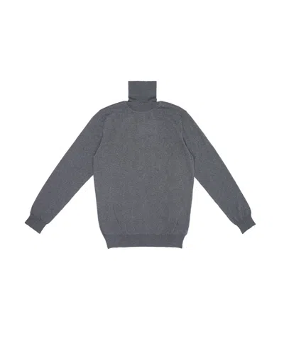 Ferragamo High-necked Sweater In Gray
