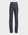 Ferragamo High-rise 5-pocket Bootcut-leg Denim Pants In Denim Scuro
