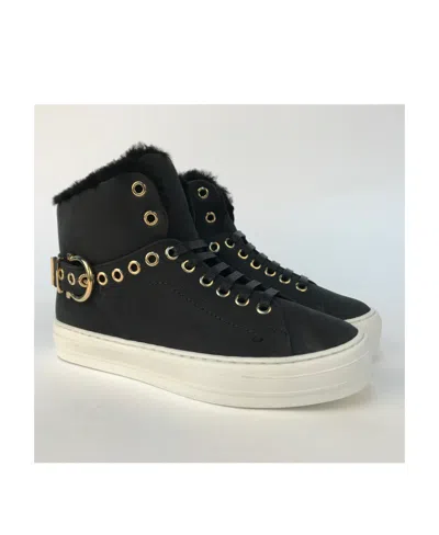 Ferragamo High-top Leisure Sneakers In Black