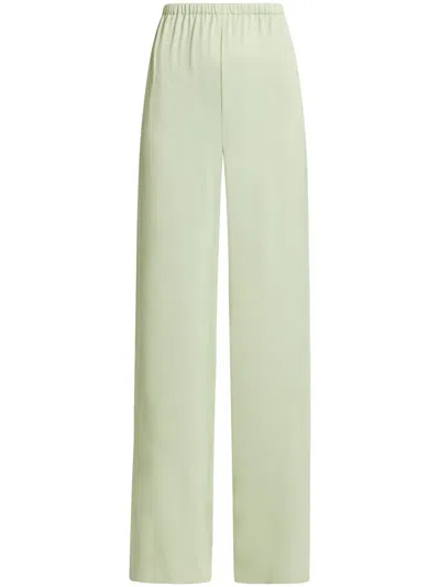Ferragamo High-waist Straight Trousers In Grün