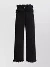 Ferragamo Frayed High-rise Straight-leg Pants